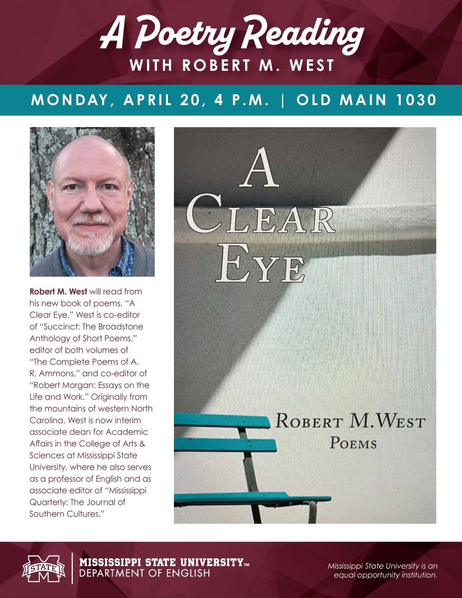 robert west poetry reading flyer