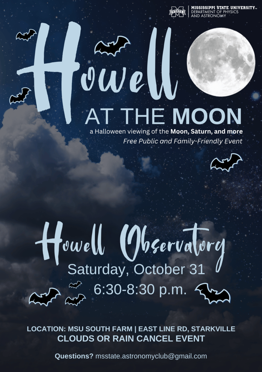 Flyer announcing Howell at the Moon Halloween event